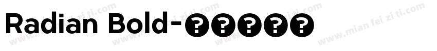 Radian Bold字体转换